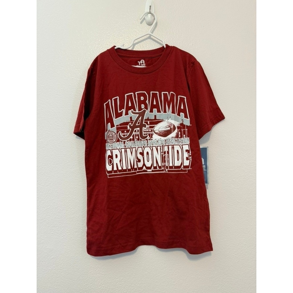 Team Athletics Alabama Crimson Tide Boys T-Shirt Crimson Red Size M 8/10